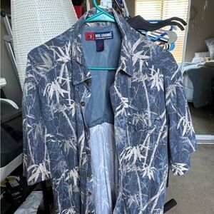 Reel Legends Performance Clothing Men’s XL Short Sleeve Floral Dress Shirt